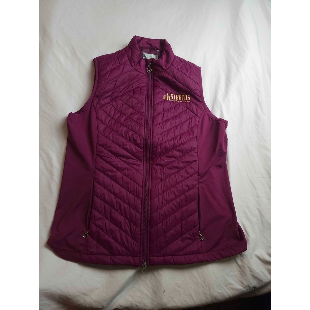 Stratus Building Solutions Vest L Callaway Weather Series Preppy Golf Athleisure